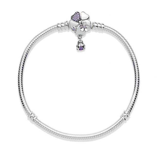 Pandora Wildflower Meadow Clasp Sterling Silver Bracelet REEDS Jewelers