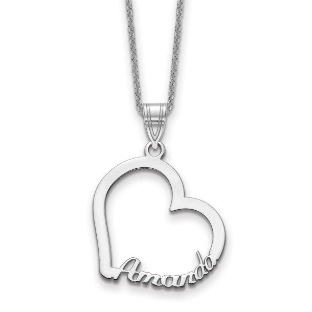 Personalized Heart with Name Pendant Necklace REEDS Jewelers