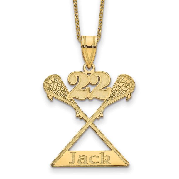 Lacrosse pendant necklace outlet