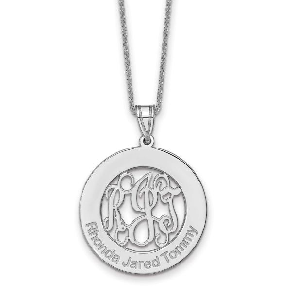 Personalized Monogram and Name Pendant Necklace REEDS Jewelers