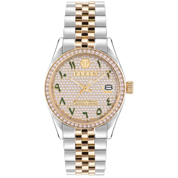Philipp Plein Date Superlative Arabic Crystal Accent and Two