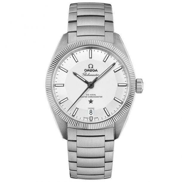 Previously Owned Men s OMEGA Constellation Globemaster Stainless Steel Watch O13030392102001 REEDS Jewelers