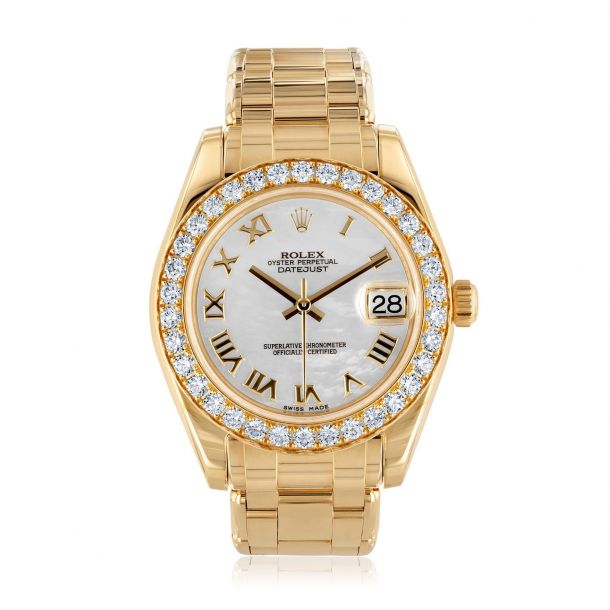 Rolex pearlmaster top 34 yellow gold
