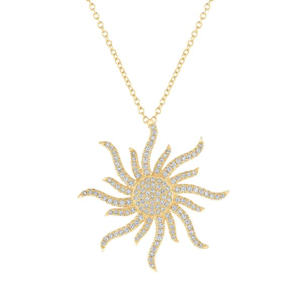 Sun on sale diamond pendant