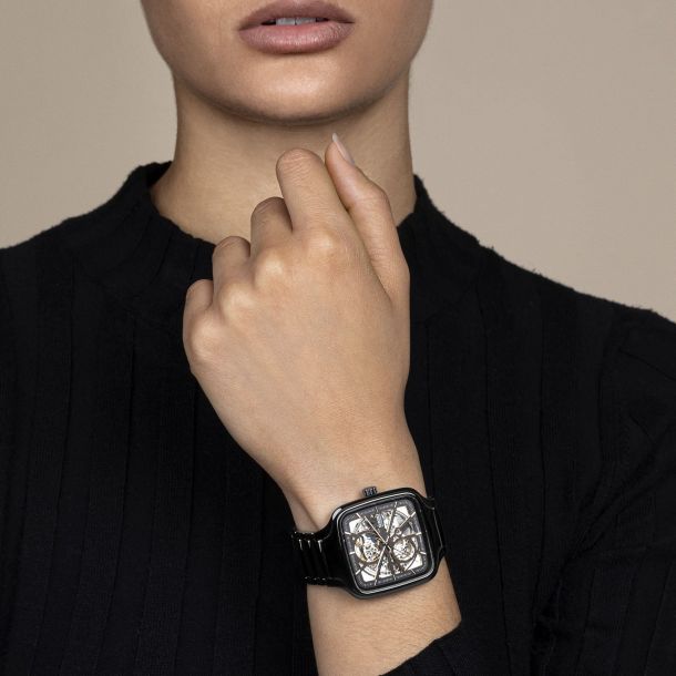 Watch on the wrist true automatic open heart store