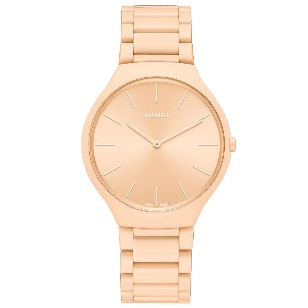 Rado True Thinline Les Couleurs Le Corbusier Pale Sienna 32123 Limited Edition Watch R27097672 REEDS Jewelers