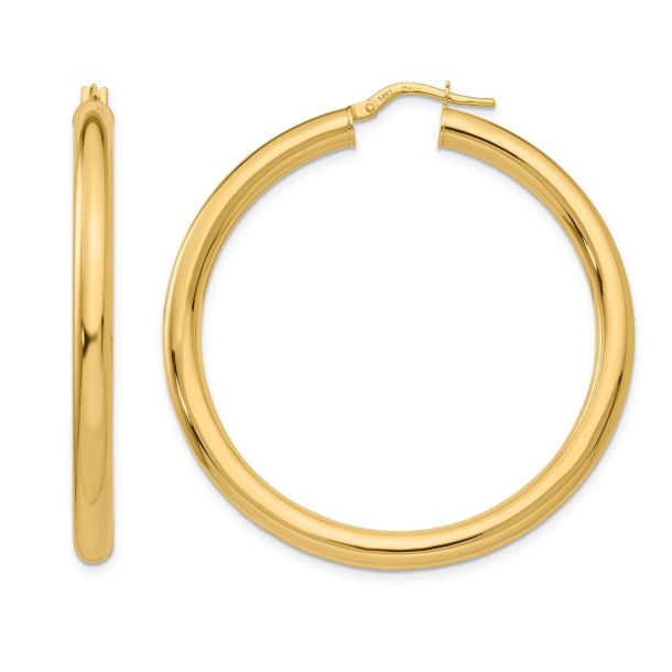 Large tube hoop earrings discount