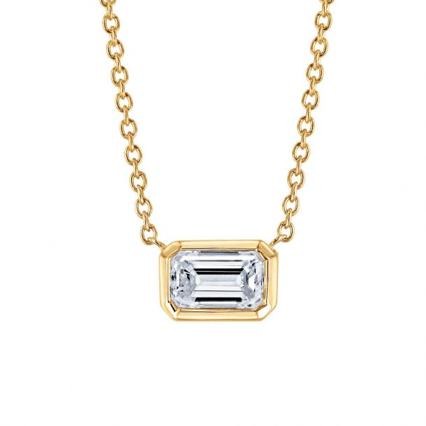 Roberto coin 2025 emerald cut necklace
