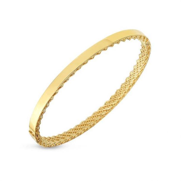 Roberto Coin Symphony Golden Gate Yellow Gold Bangle