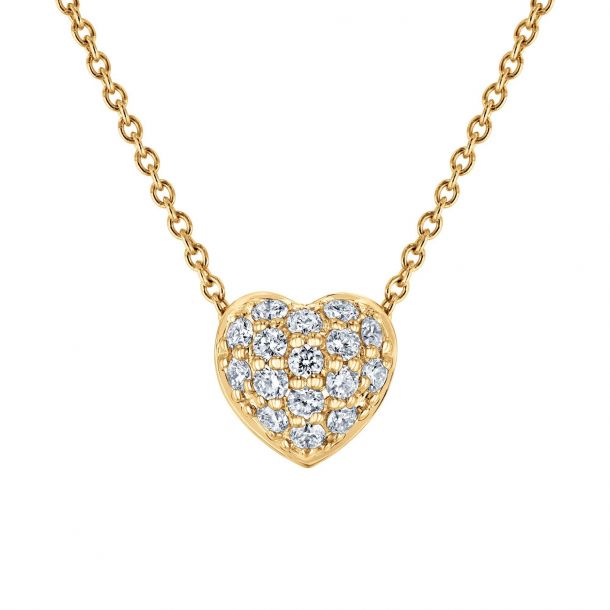 Roberto coin diamond online heart necklace
