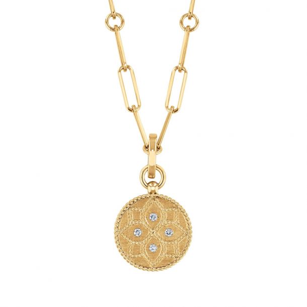 Roberto Coin 18K Yellow Gold Venetian Princess Diamond Necklace