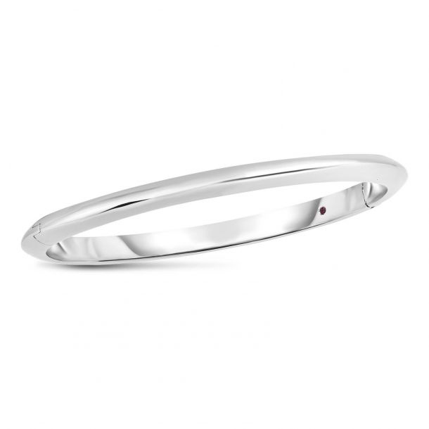 Plain white outlet gold bangle