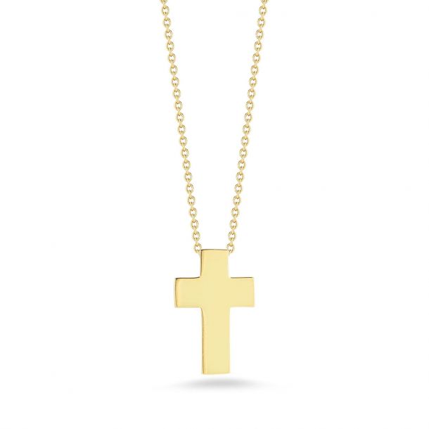 Roberto coin tiny treasures cross necklace on sale