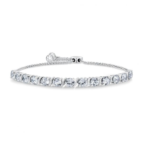 White sapphire bolo best sale bracelet