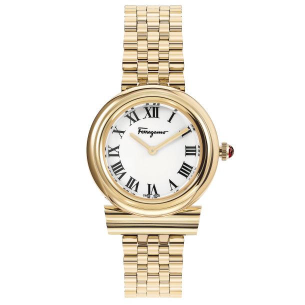 Salvatore ferragamo gold watch 2025