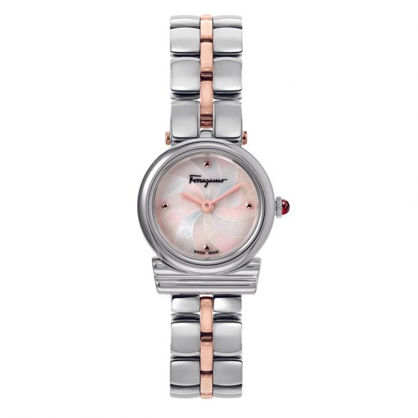 Salvatore Ferragamo Gancini Two-Tone Bracelet Watch | 22mm