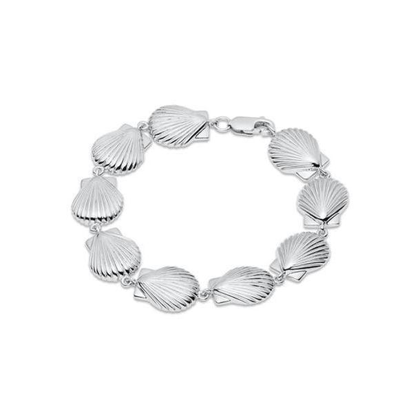 Sterling silver seashell shop bracelet