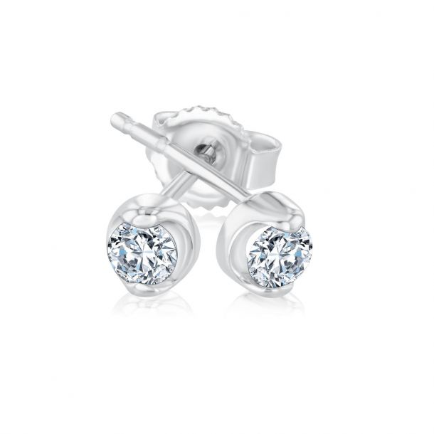 Sirena Diamond Solitaire Stud Earrings 1 5ctw