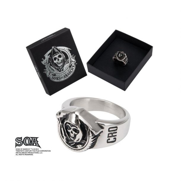 Sons of Anarchy Grim Reaper Gunsickle Ring Size 10 REEDS Jewelers
