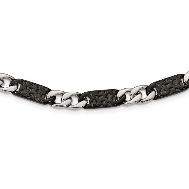 Men's 24 inch stainless steel necklace on sale