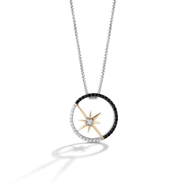 Color Blossom Medallion, Yellow Gold, White Gold And Diamonds - Jewelry -  Categories