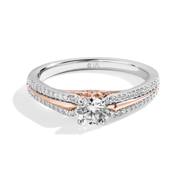 Star Wars Fine Jewelry Guardians of Light 3 4ctw Round Diamond Two Tone Engagement Ring Into The Galaxy Size 6
