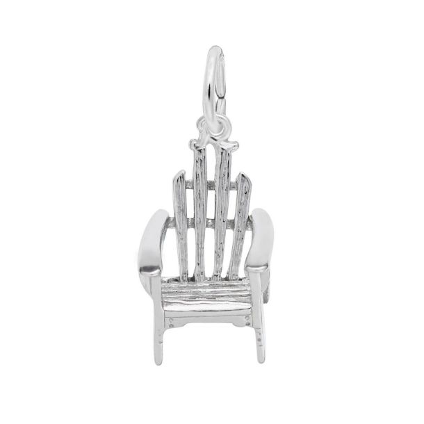 Sterling Silver Adirondack Chair 3D Charm REEDS Jewelers