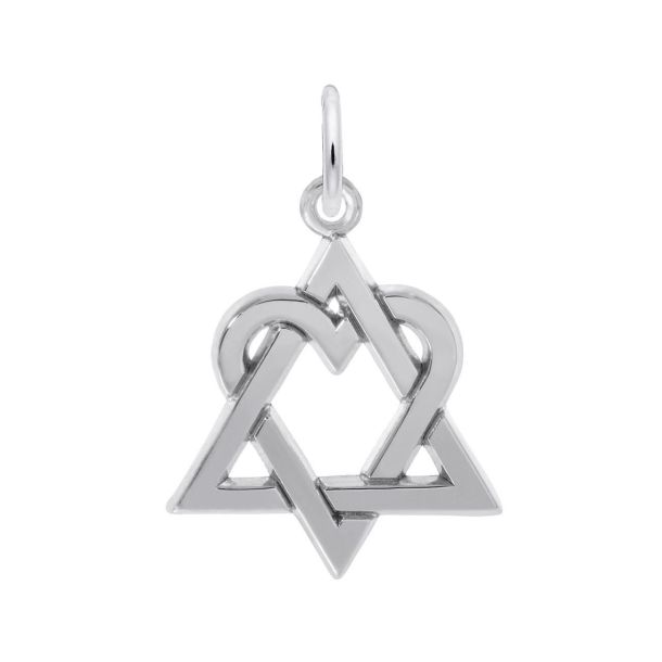 Sterling Silver Adoption Logo 2D Charm REEDS Jewelers