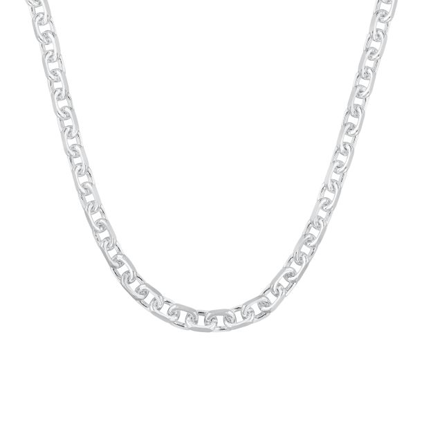 Silver anchor outlet link chain