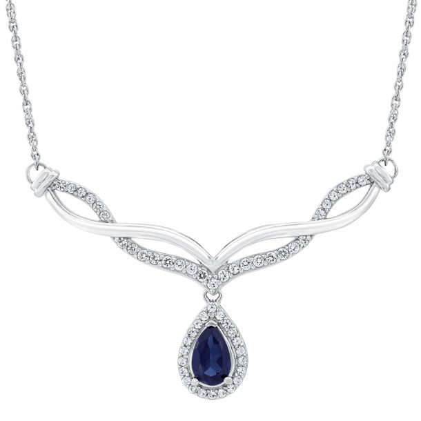 Sapphire collar necklace hotsell