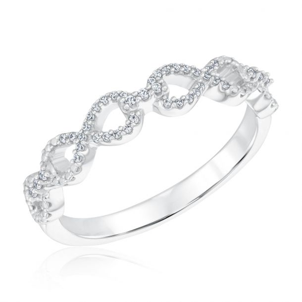 Sterling silver infinity band sale