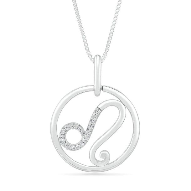 Leo pendant silver deals