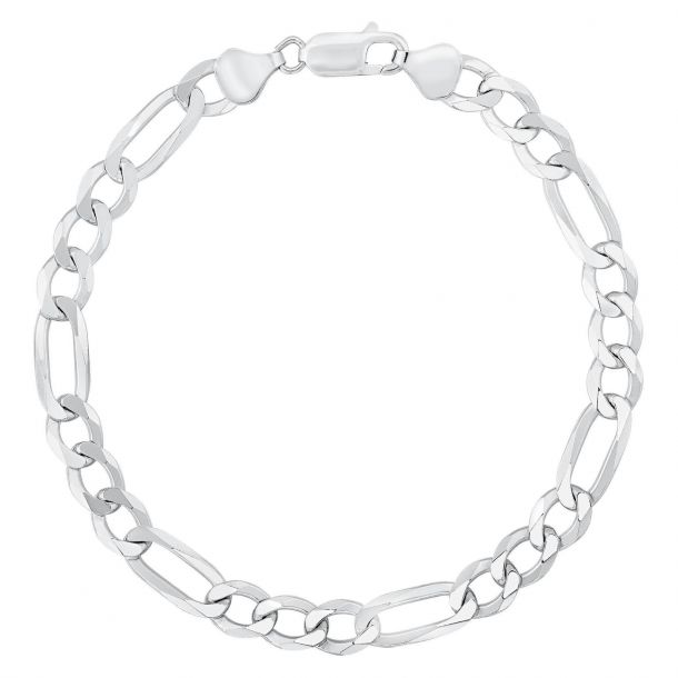 【在庫あり/即出荷可】 Bracelet, Chain Figaro Silver Sterling 8 Jewelers REEDS | Inches アクセサリー