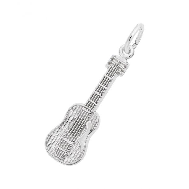 Sterling Silver Guitar 3D Charm REEDS Jewelers