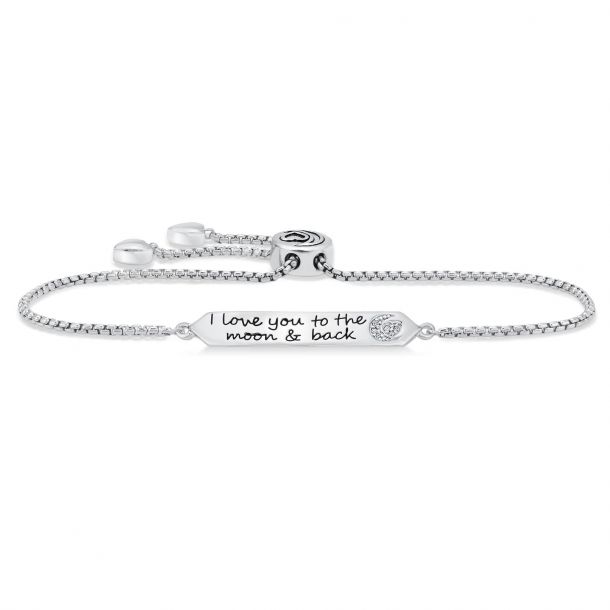 I love you to the moon store and back bracelet sterling silver