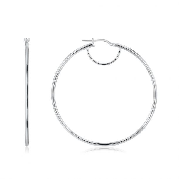 Women's pandora 45mm earrings sale hoops of versatility sterling