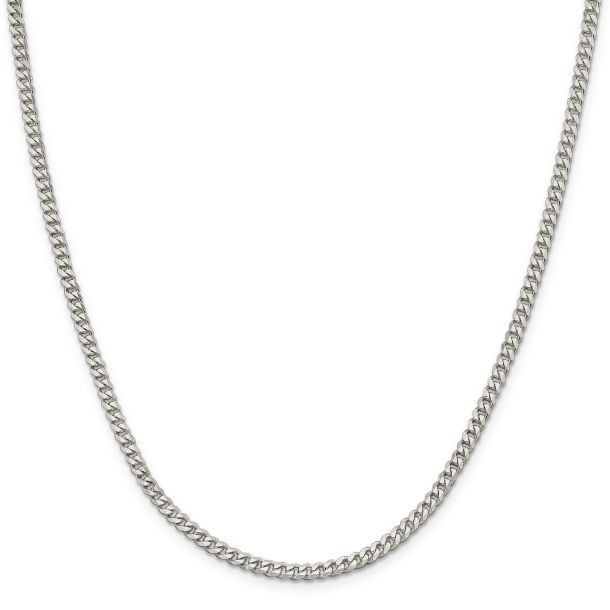 Sterling silver solid curb chain on sale