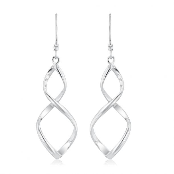 Sterling silver swirl earrings outlet