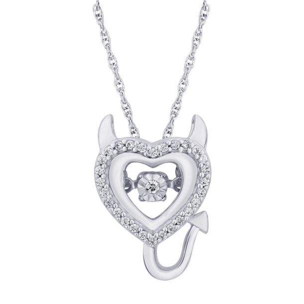 Devil heart pendant store