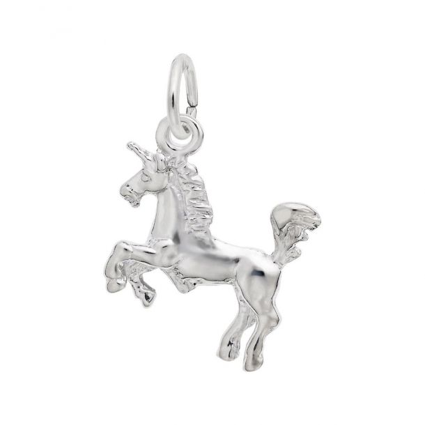 Silver unicorn charm on sale