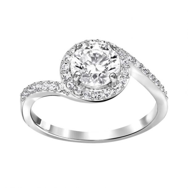 Swarovski attract light square ring shop