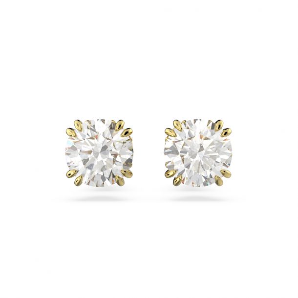 Zirconia studs with swarovski crystals top