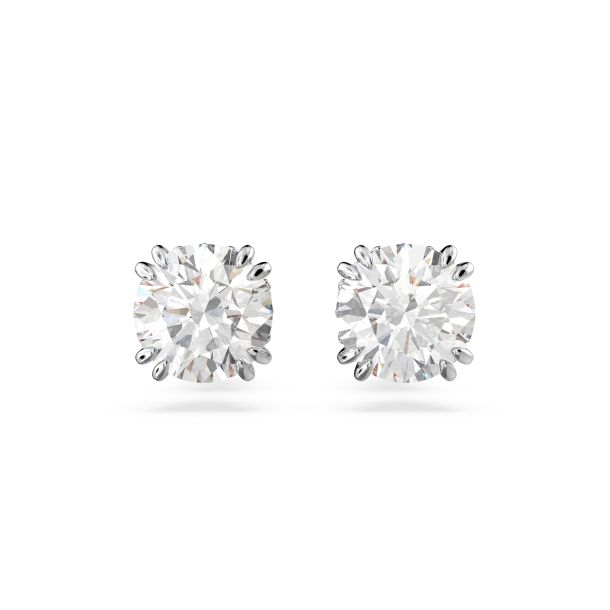 Swarovski Crystal and Zirconia Constella Rhodium Plated Stud