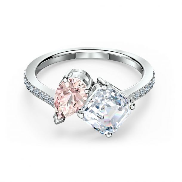Swarovski pink crystal ring hotsell