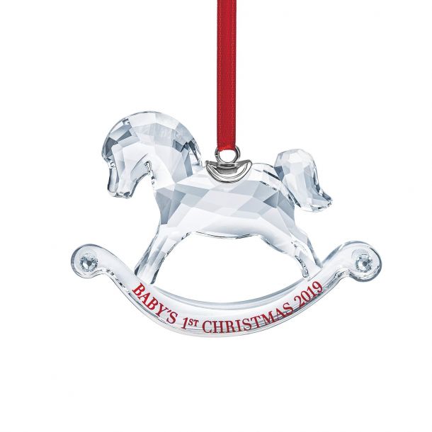 Swarovski baby's first discount christmas ornament