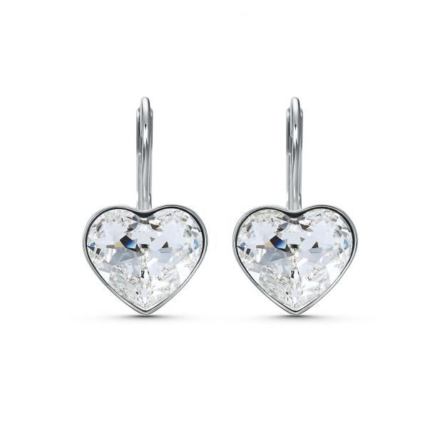 Individualidad la seguridad Drástico Swarovski Crystal Bella Heart Earrings | REEDS Jewelers