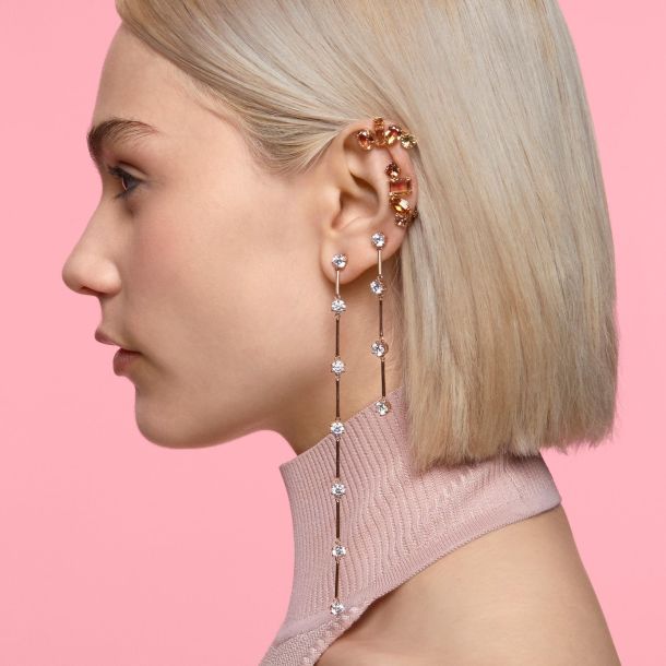 Swarovski crystal discount asymmetrical earrings