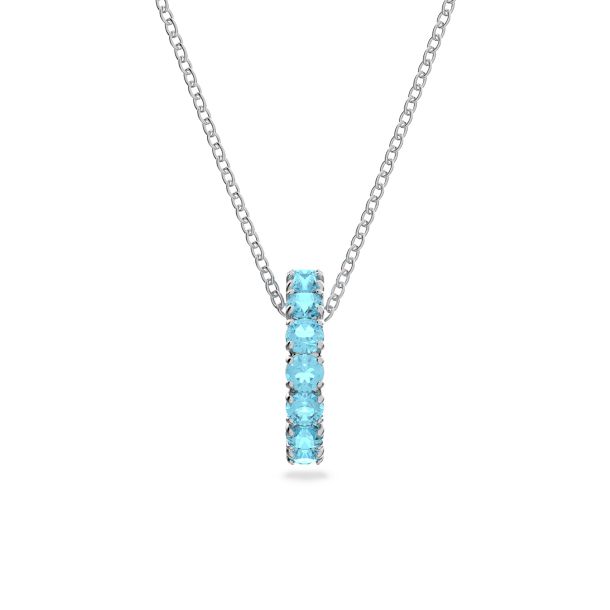 Aquamarine necklace swarovski discount