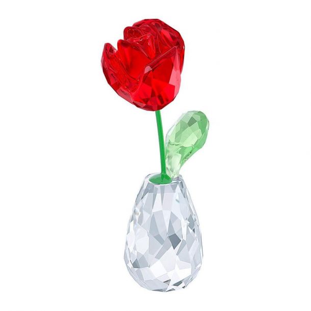 SWAROVSKI／クリスタルローズ BLOSSOMING ROSE, RED Swarovski Blossoming Rose - Red Ornament - Walmart.com