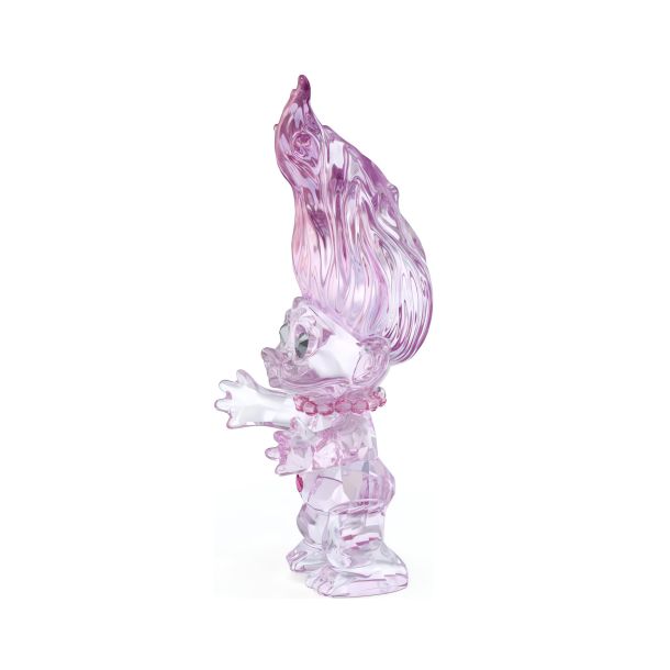 Swarovski Crystal Good Luck Trolls Troll Pink Figurine | REEDS